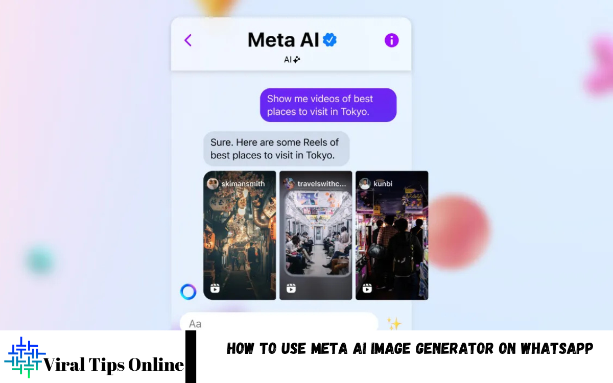 Use Meta AI Image Generator on WhatsApp