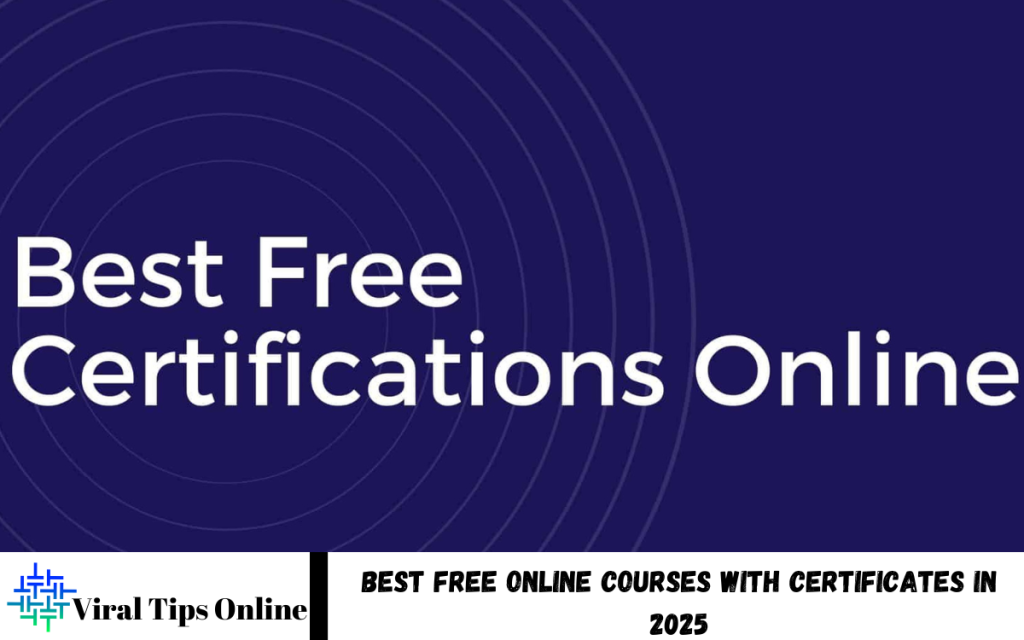 Free Online Courses with Certificates