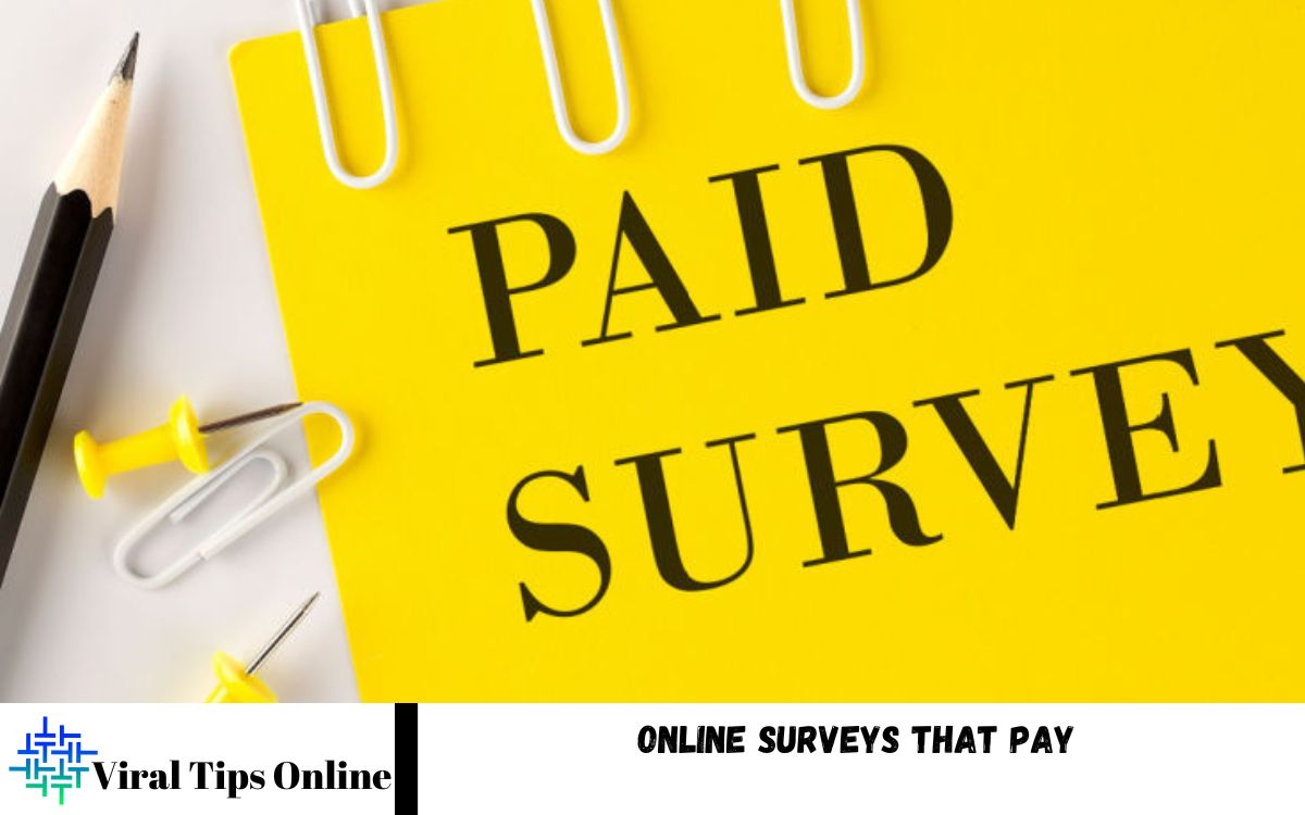 Online Surveys That Pay